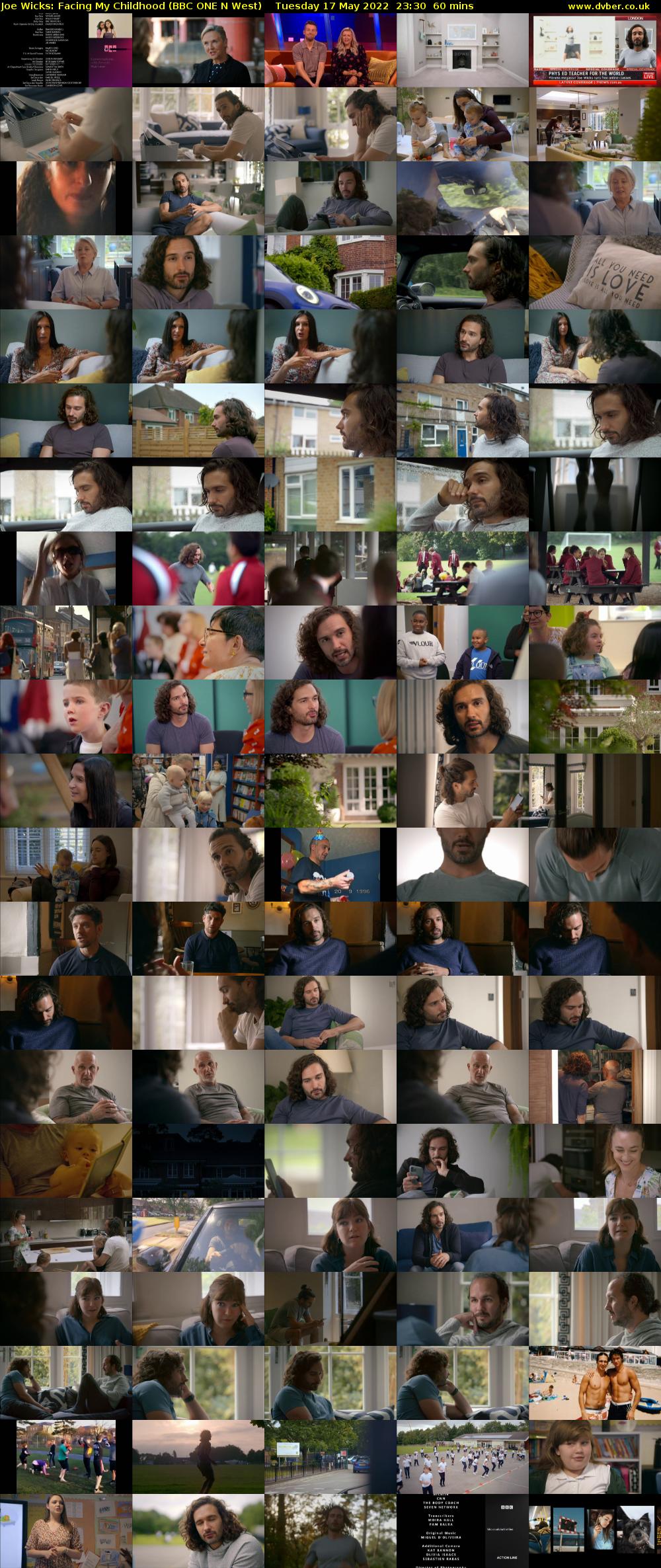 Joe Wicks: Facing My Childhood (BBC ONE N West) Tuesday 17 May 2022 23:30 - 00:30