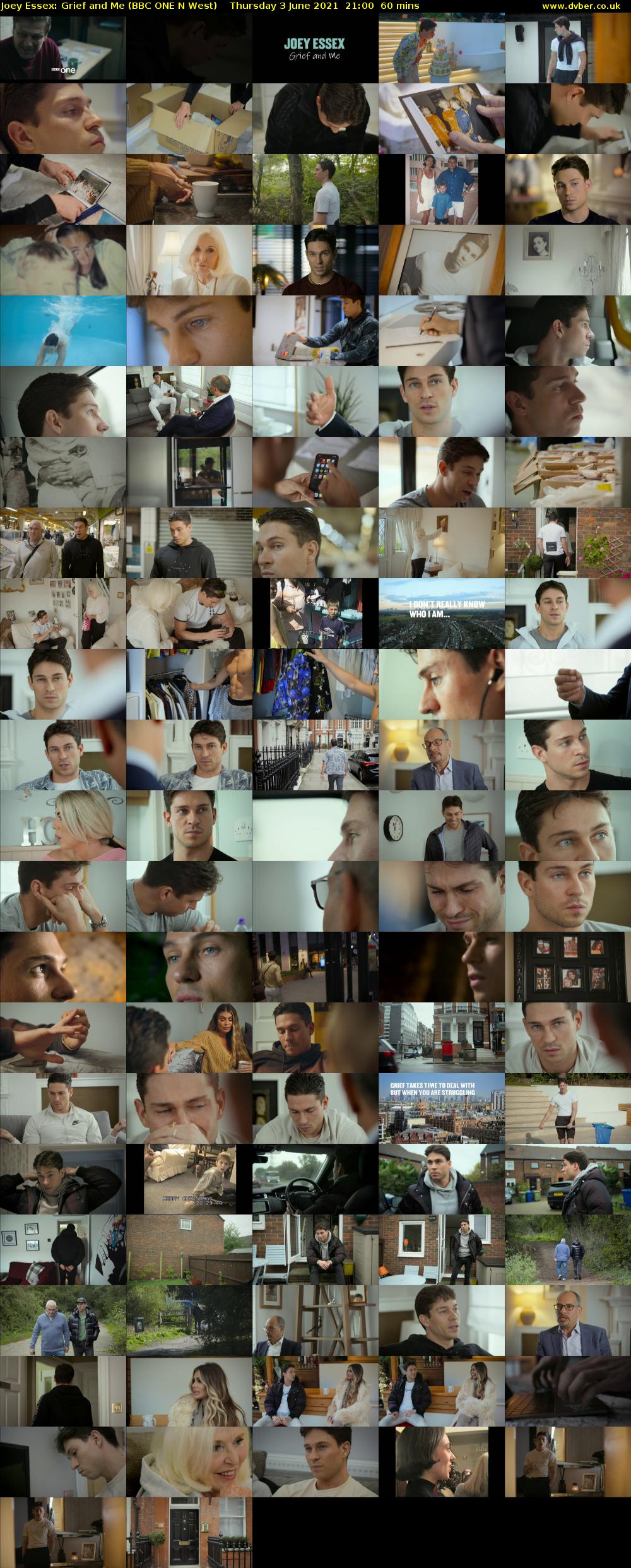 Joey Essex: Grief and Me (BBC ONE N West) Thursday 3 June 2021 21:00 - 22:00