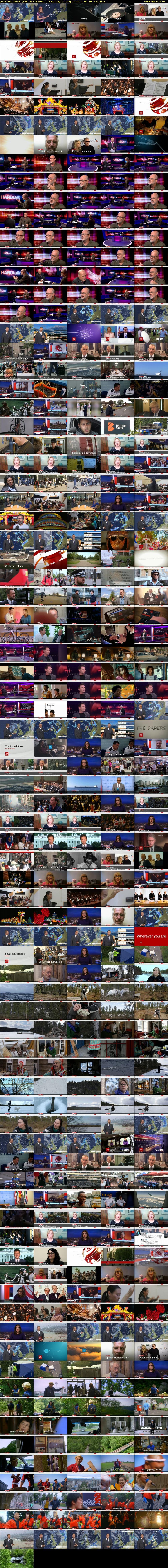 Joins BBC News (BBC ONE N West) Saturday 17 August 2019 02:10 - 06:00