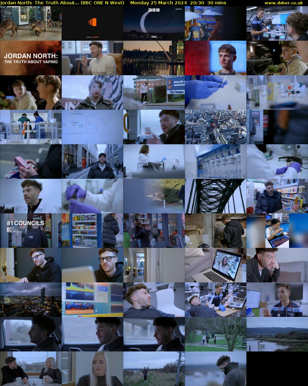 Jordan North: The Truth About... (BBC ONE N West) Monday 25 March 2024 20:30 - 21:00