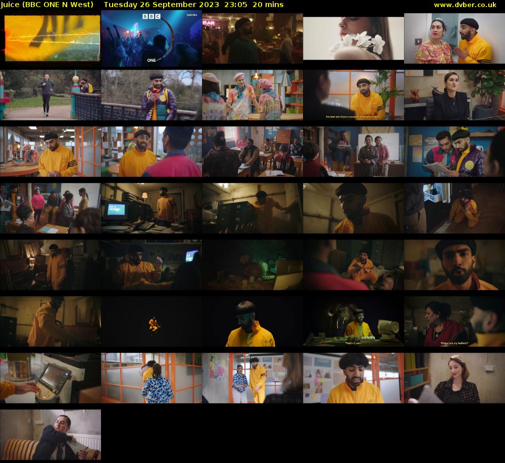 Juice (BBC ONE N West) Tuesday 26 September 2023 23:05 - 23:25