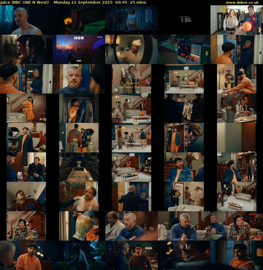 Juice (BBC ONE N West) Monday 22 September 2025 00:45 - 01:10