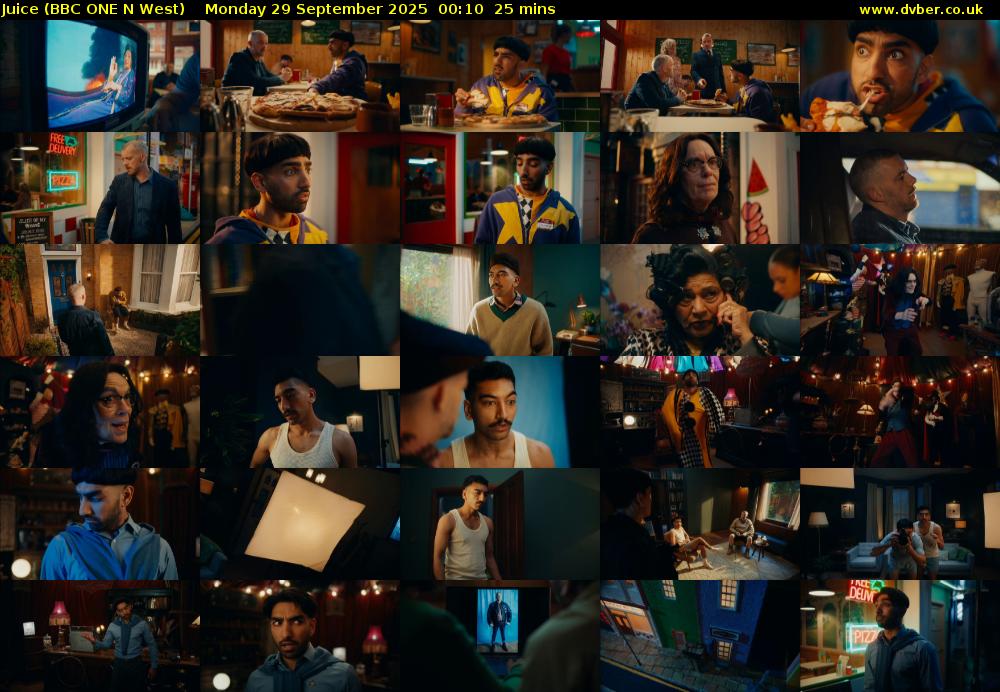 Juice (BBC ONE N West) Monday 29 September 2025 00:10 - 00:35