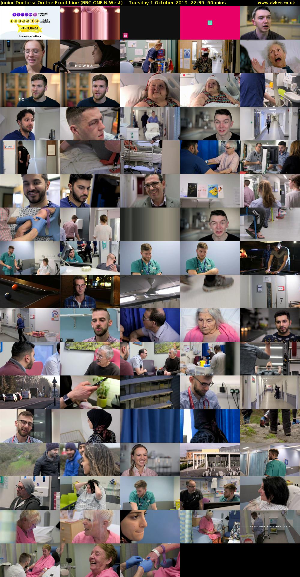 Junior Doctors: On The Front Line (BBC ONE N West) Tuesday 1 October 2019 22:35 - 23:35