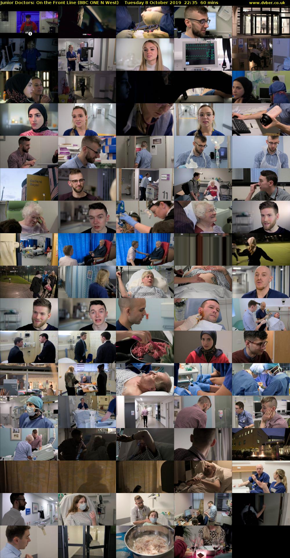 Junior Doctors: On The Front Line (BBC ONE N West) Tuesday 8 October 2019 22:35 - 23:35