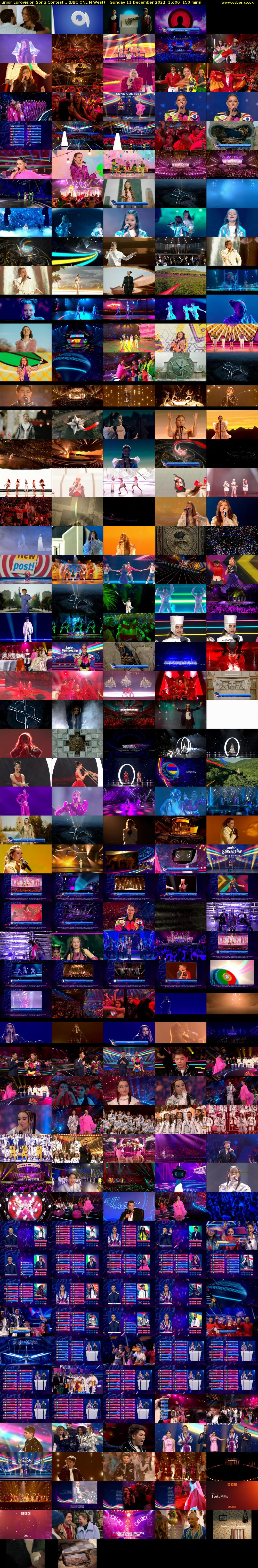 Junior Eurovision Song Contest... (BBC ONE N West) Sunday 11 December 2022 15:00 - 17:30