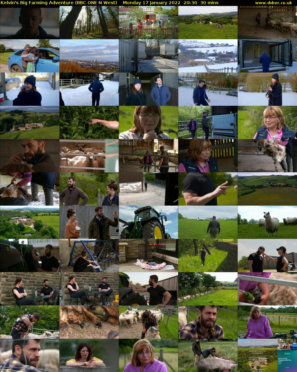 Kelvin's Big Farming Adventure (BBC ONE N West) Monday 17 January 2022 20:30 - 21:00
