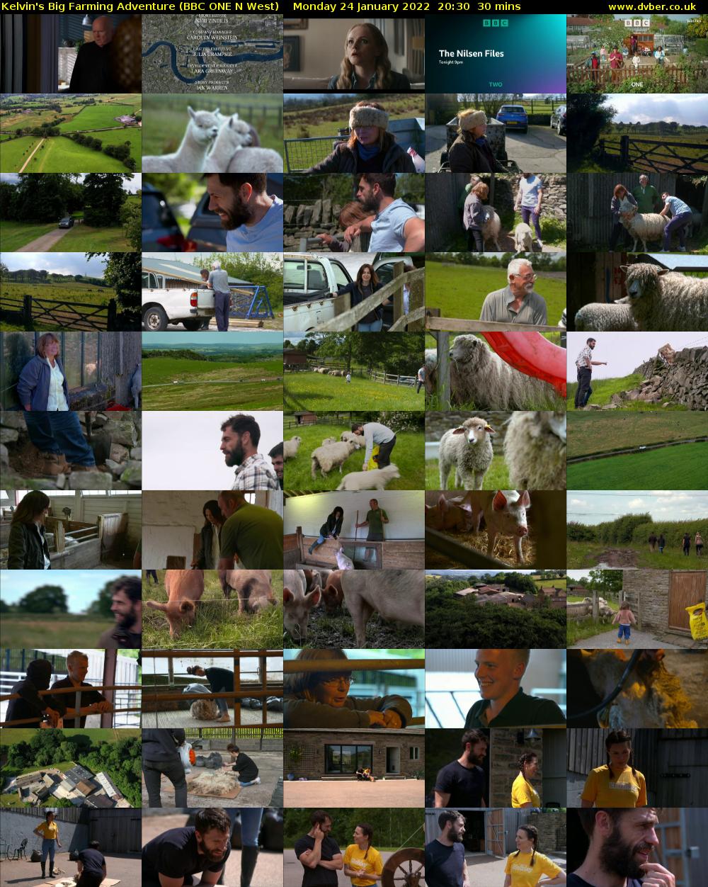 Kelvin's Big Farming Adventure (BBC ONE N West) Monday 24 January 2022 20:30 - 21:00