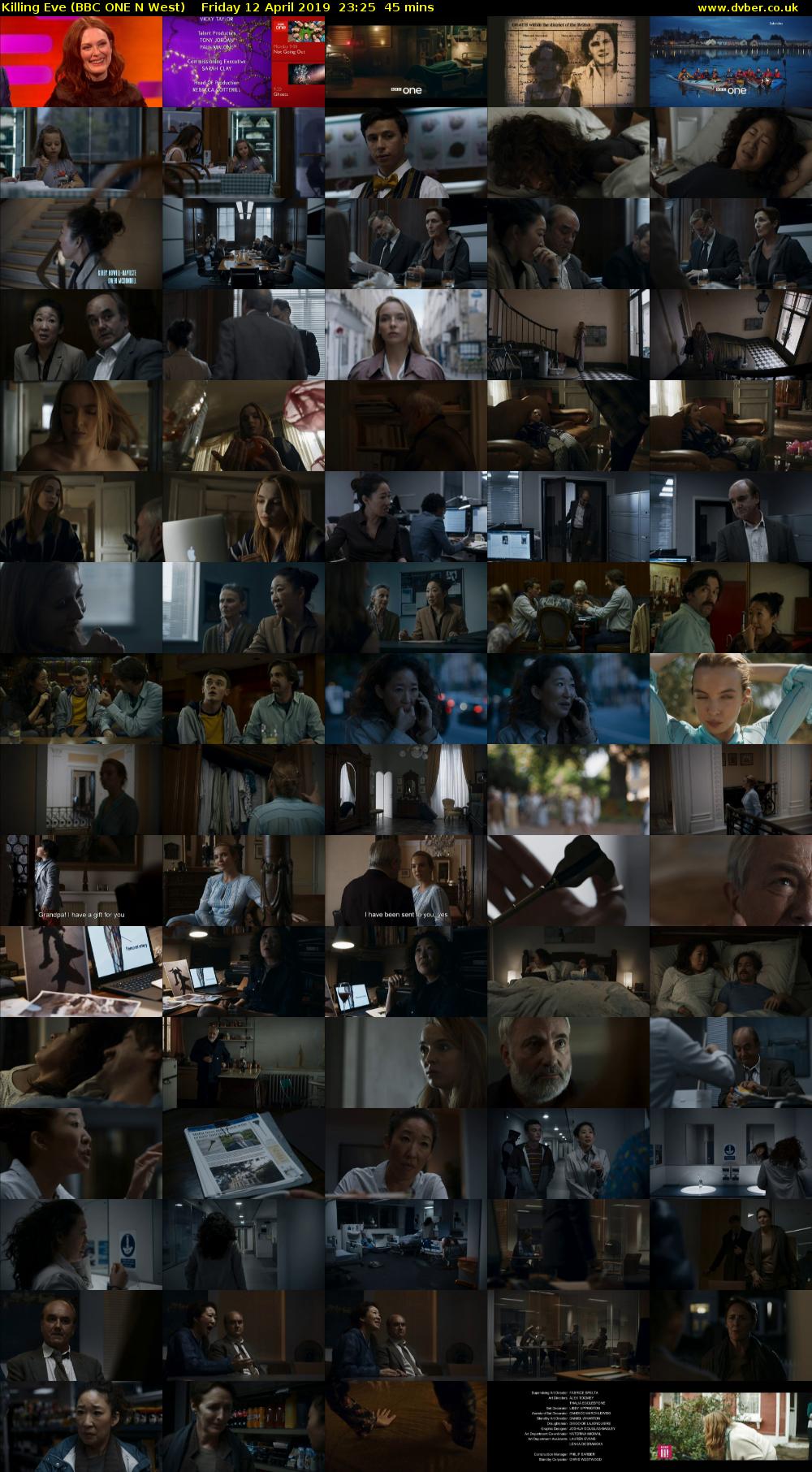 Killing Eve (BBC ONE N West) Friday 12 April 2019 23:25 - 00:10