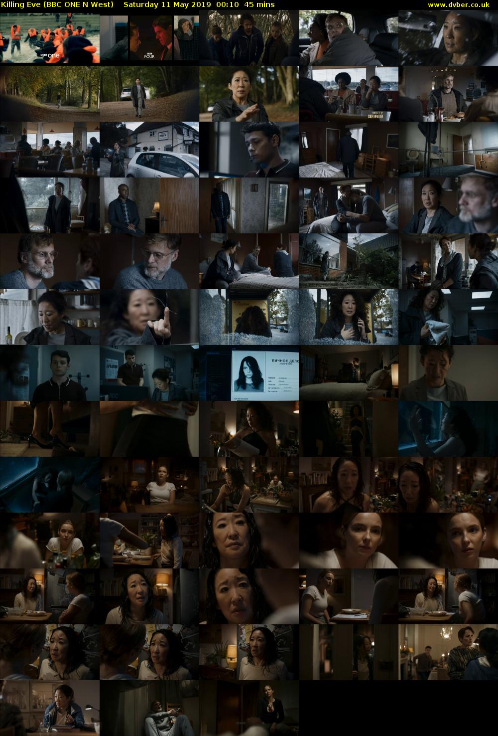 Killing Eve (BBC ONE N West) Saturday 11 May 2019 00:10 - 00:55