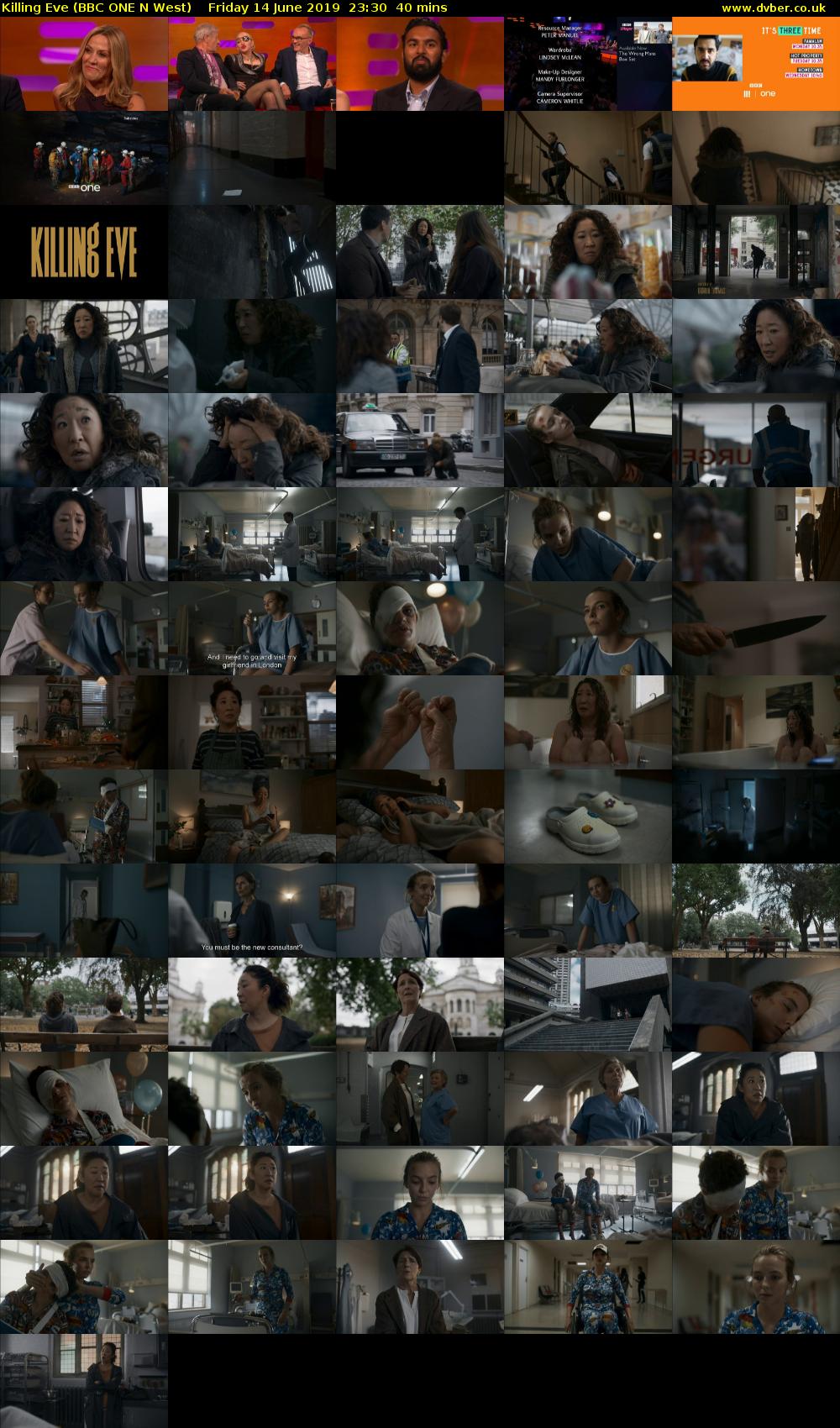 Killing Eve (BBC ONE N West) Friday 14 June 2019 23:30 - 00:10