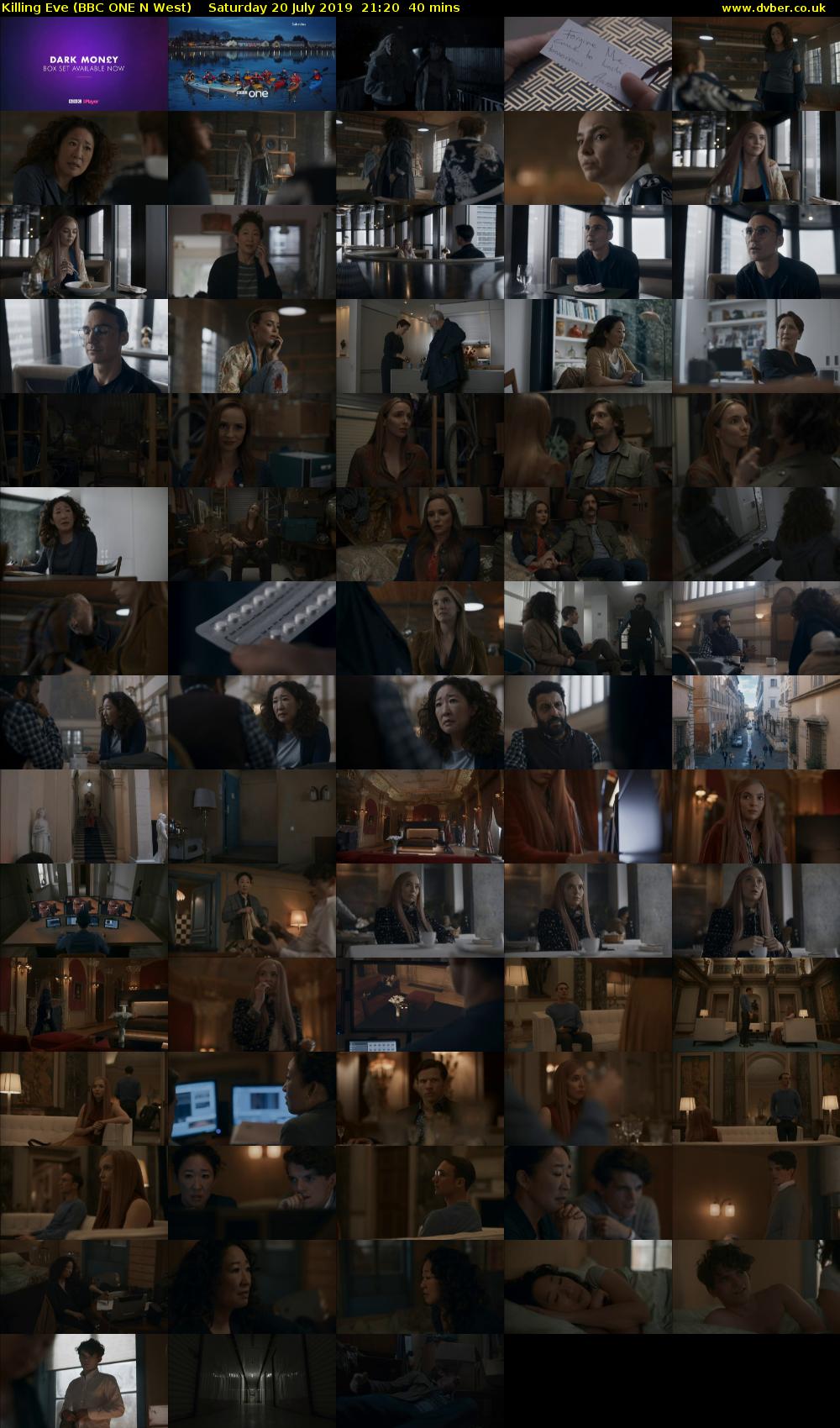 Killing Eve (BBC ONE N West) Saturday 20 July 2019 21:20 - 22:00
