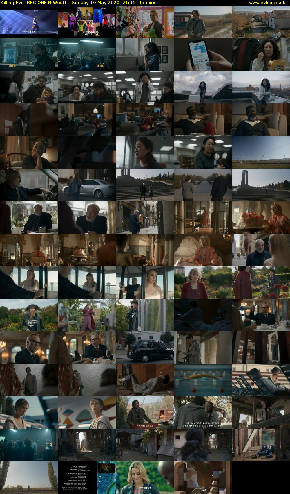 Killing Eve (BBC ONE N West) Sunday 10 May 2020 21:15 - 22:00