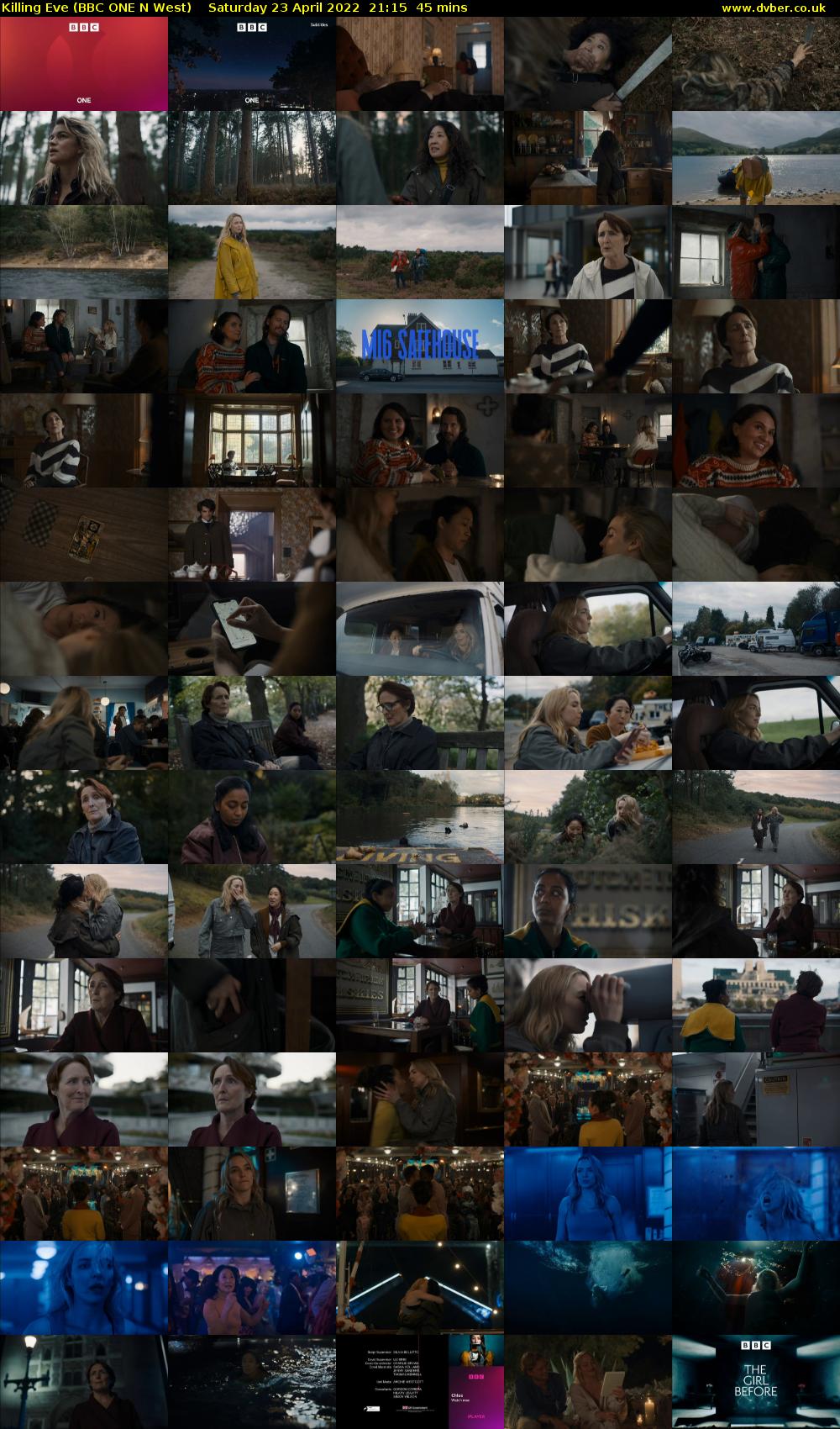 Killing Eve (BBC ONE N West) Saturday 23 April 2022 21:15 - 22:00