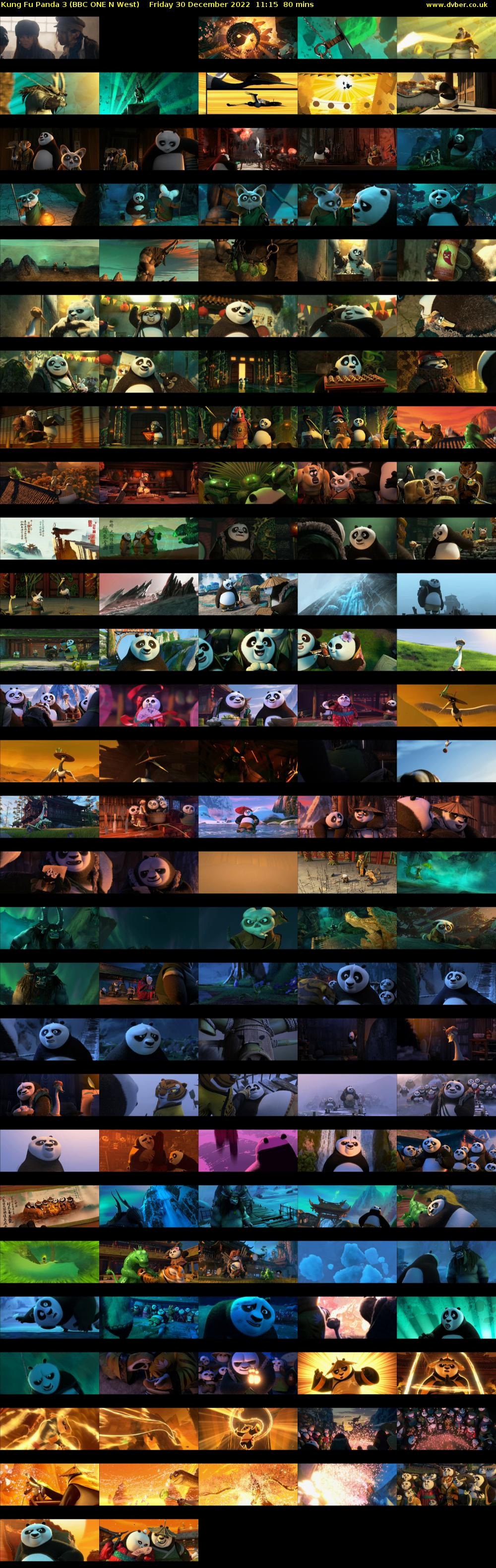 Kung Fu Panda 3 (BBC ONE N West) Friday 30 December 2022 11:15 - 12:35