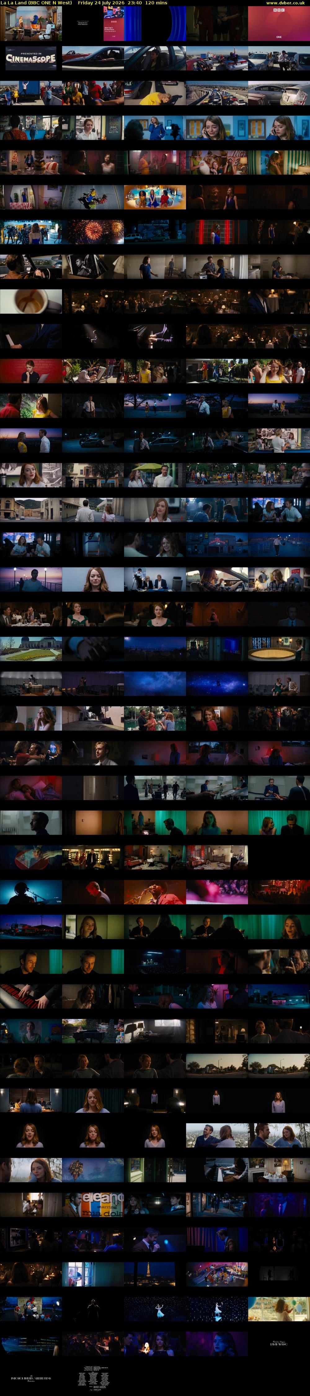 La La Land (BBC ONE N West) Friday 24 July 2026 23:40 - 01:40
