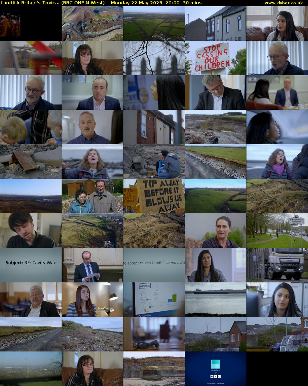 Landfill: Britain's Toxic... (BBC ONE N West) Monday 22 May 2023 20:00 - 20:30