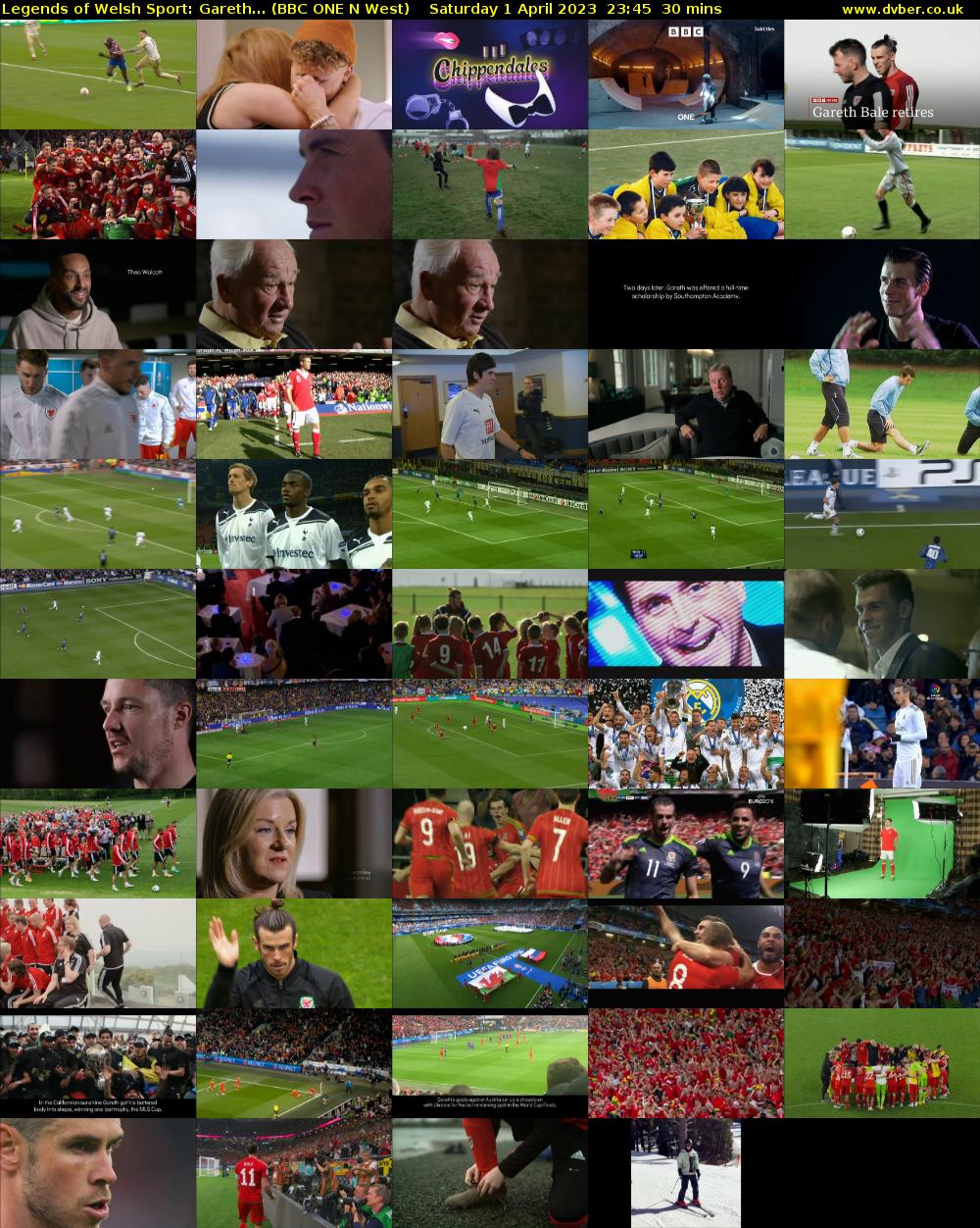 Legends of Welsh Sport: Gareth... (BBC ONE N West) Saturday 1 April 2023 23:45 - 00:15