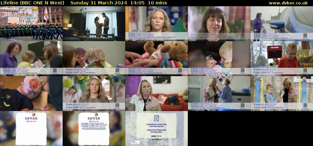 Lifeline (BBC ONE N West) Sunday 31 March 2024 14:05 - 14:15