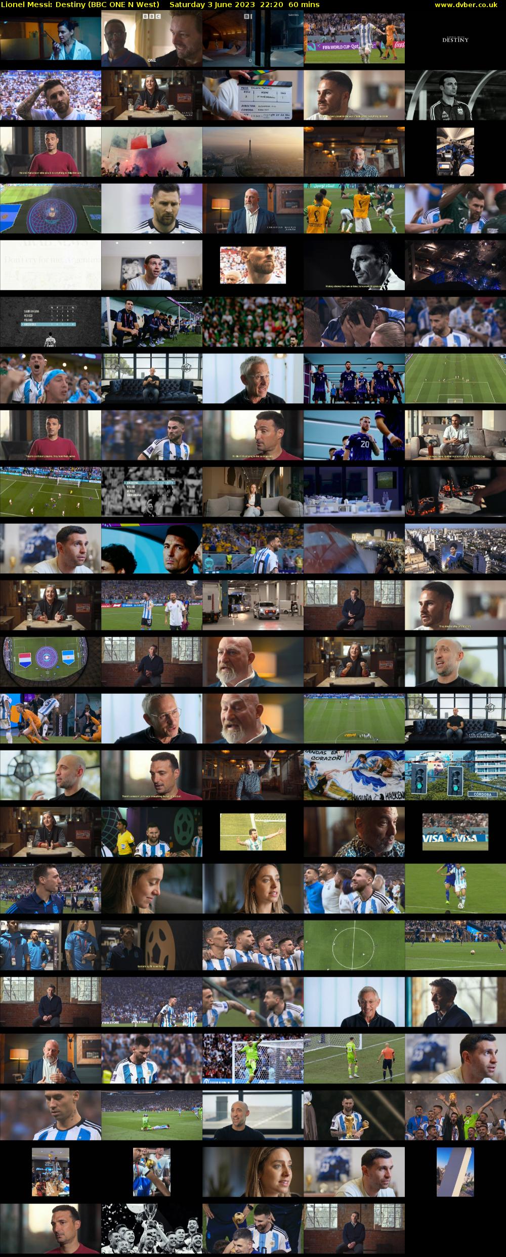 Lionel Messi: Destiny (BBC ONE N West) Saturday 3 June 2023 22:20 - 23:20