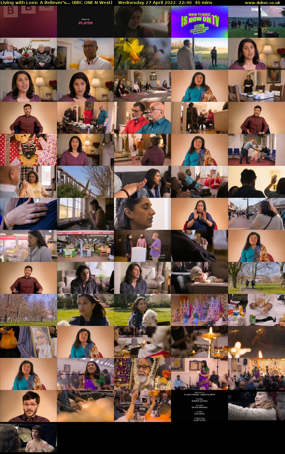 Living with Loss: A Believer's... (BBC ONE N West) Wednesday 27 April 2022 22:40 - 23:20