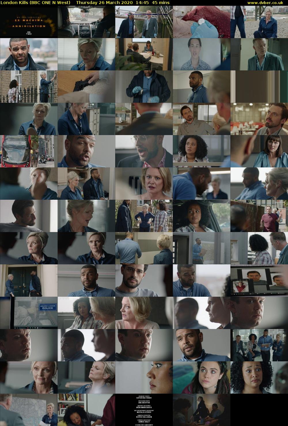 London Kills (BBC ONE N West) Thursday 26 March 2020 14:45 - 15:30