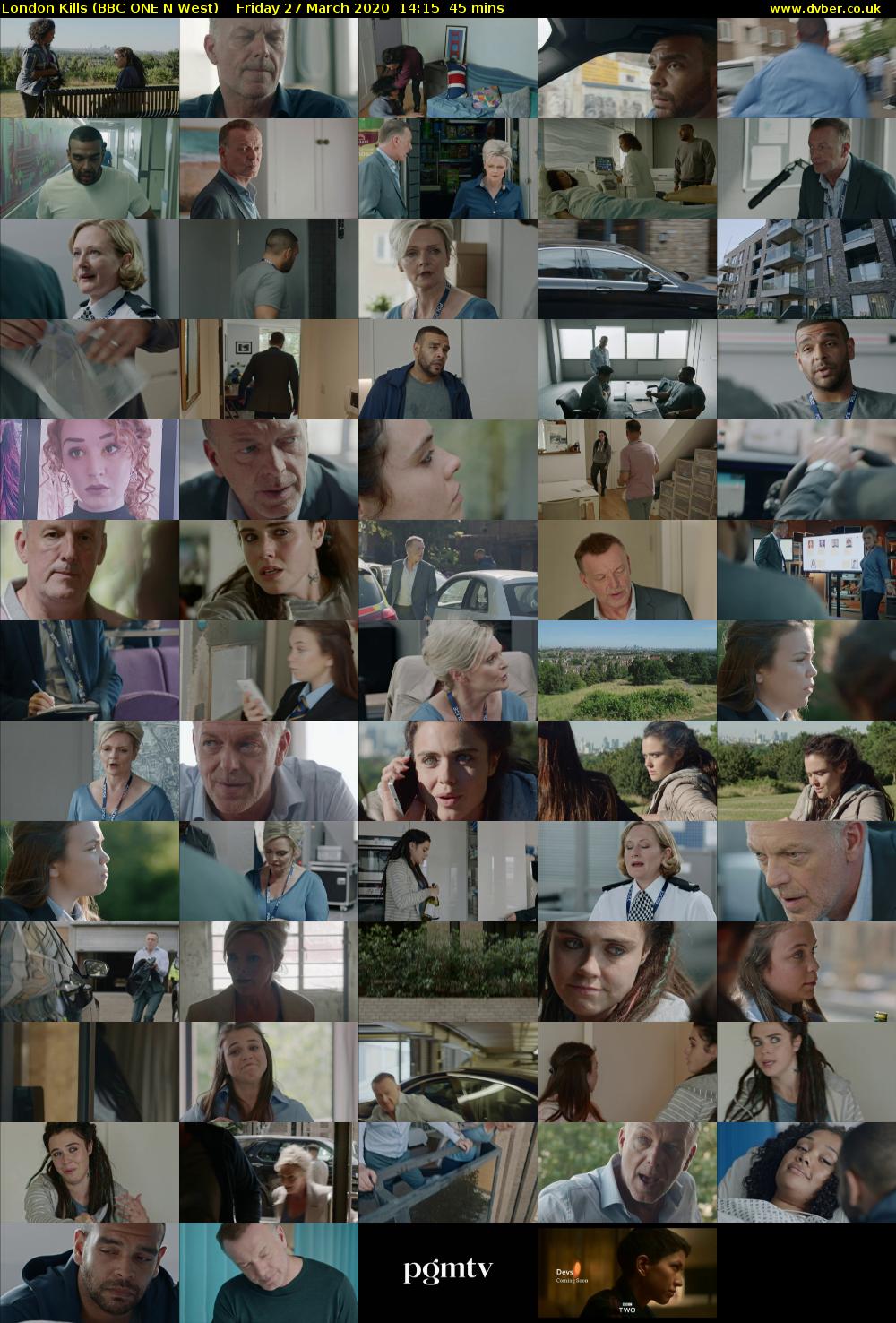 London Kills (BBC ONE N West) Friday 27 March 2020 14:15 - 15:00