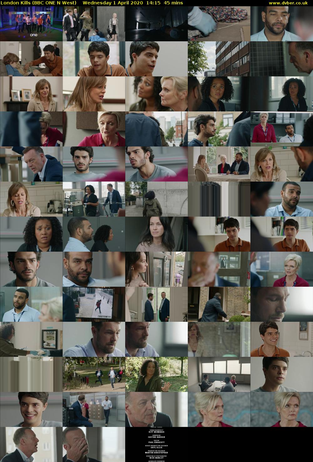 London Kills (BBC ONE N West) Wednesday 1 April 2020 14:15 - 15:00