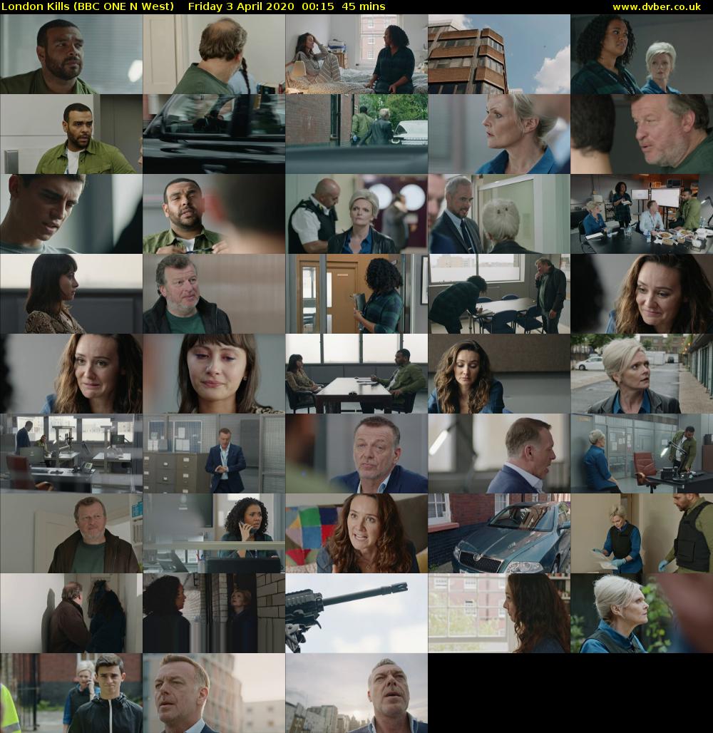 London Kills (BBC ONE N West) Friday 3 April 2020 00:15 - 01:00