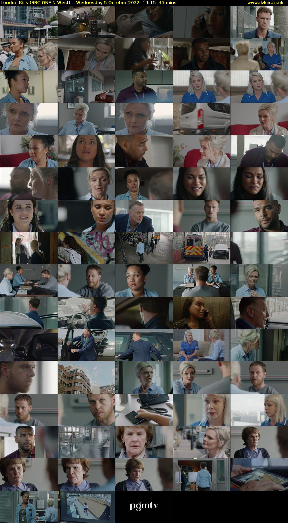 London Kills (BBC ONE N West) Wednesday 5 October 2022 14:15 - 15:00