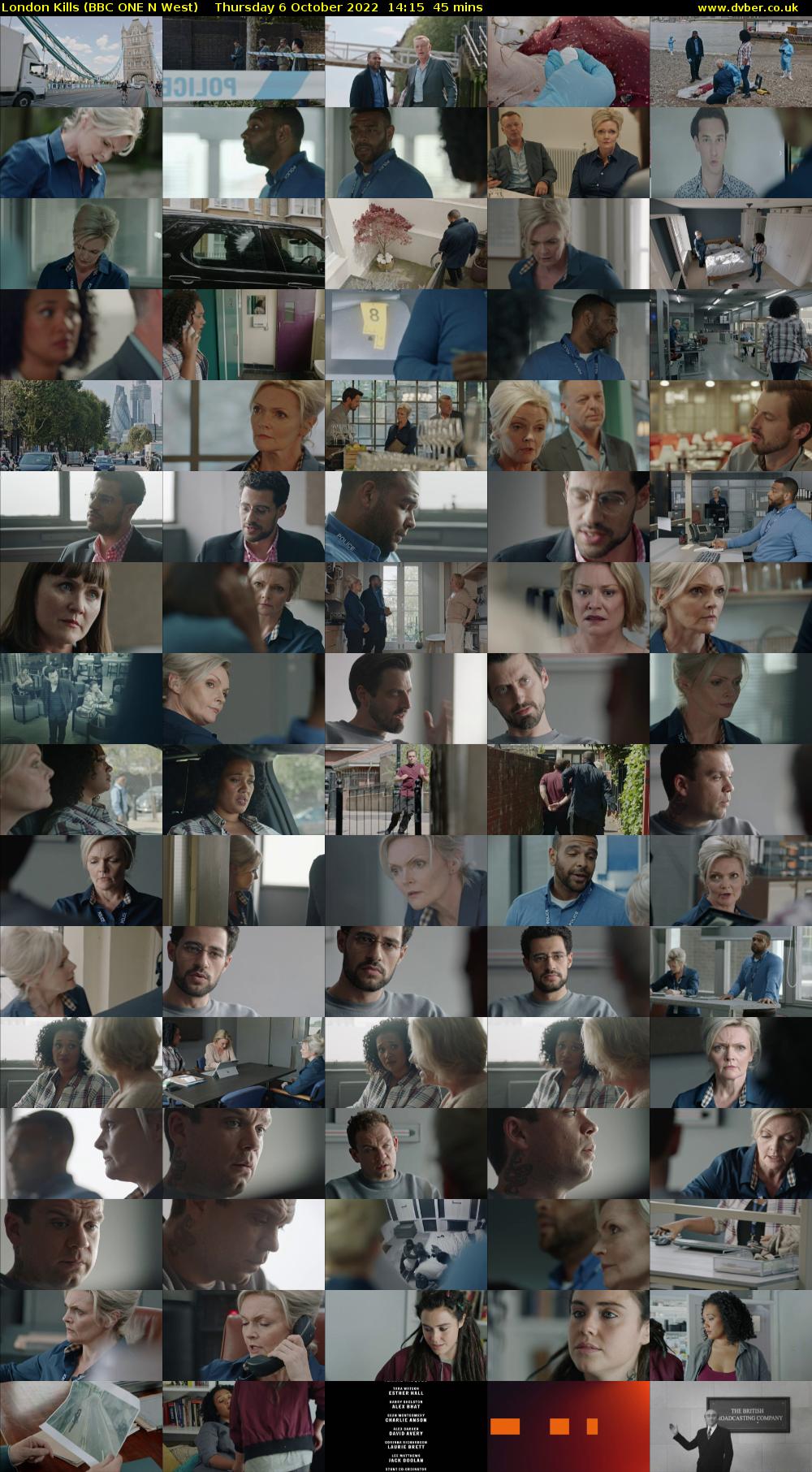London Kills (BBC ONE N West) Thursday 6 October 2022 14:15 - 15:00