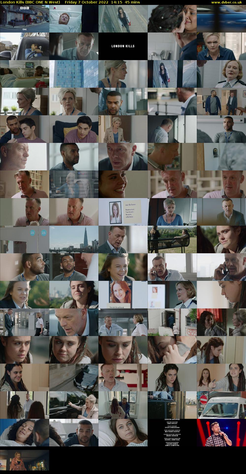 London Kills (BBC ONE N West) Friday 7 October 2022 14:15 - 15:00