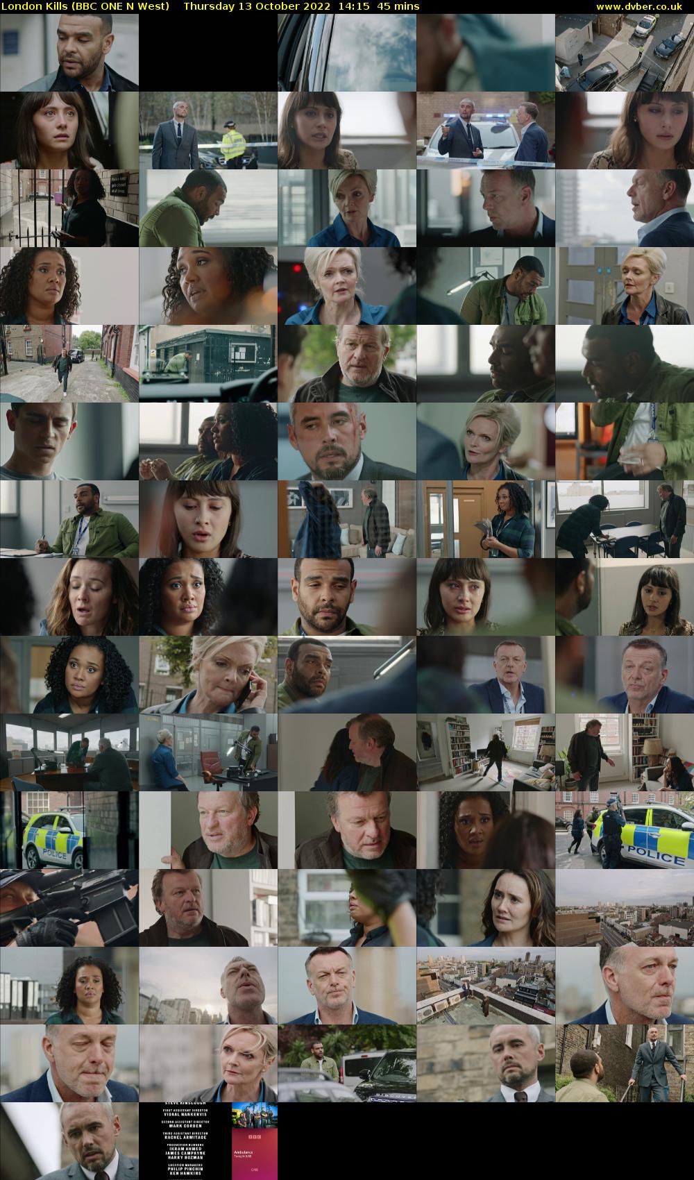 London Kills (BBC ONE N West) Thursday 13 October 2022 14:15 - 15:00