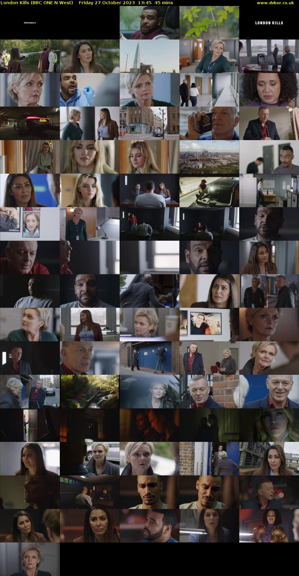 London Kills (BBC ONE N West) Friday 27 October 2023 13:45 - 14:30