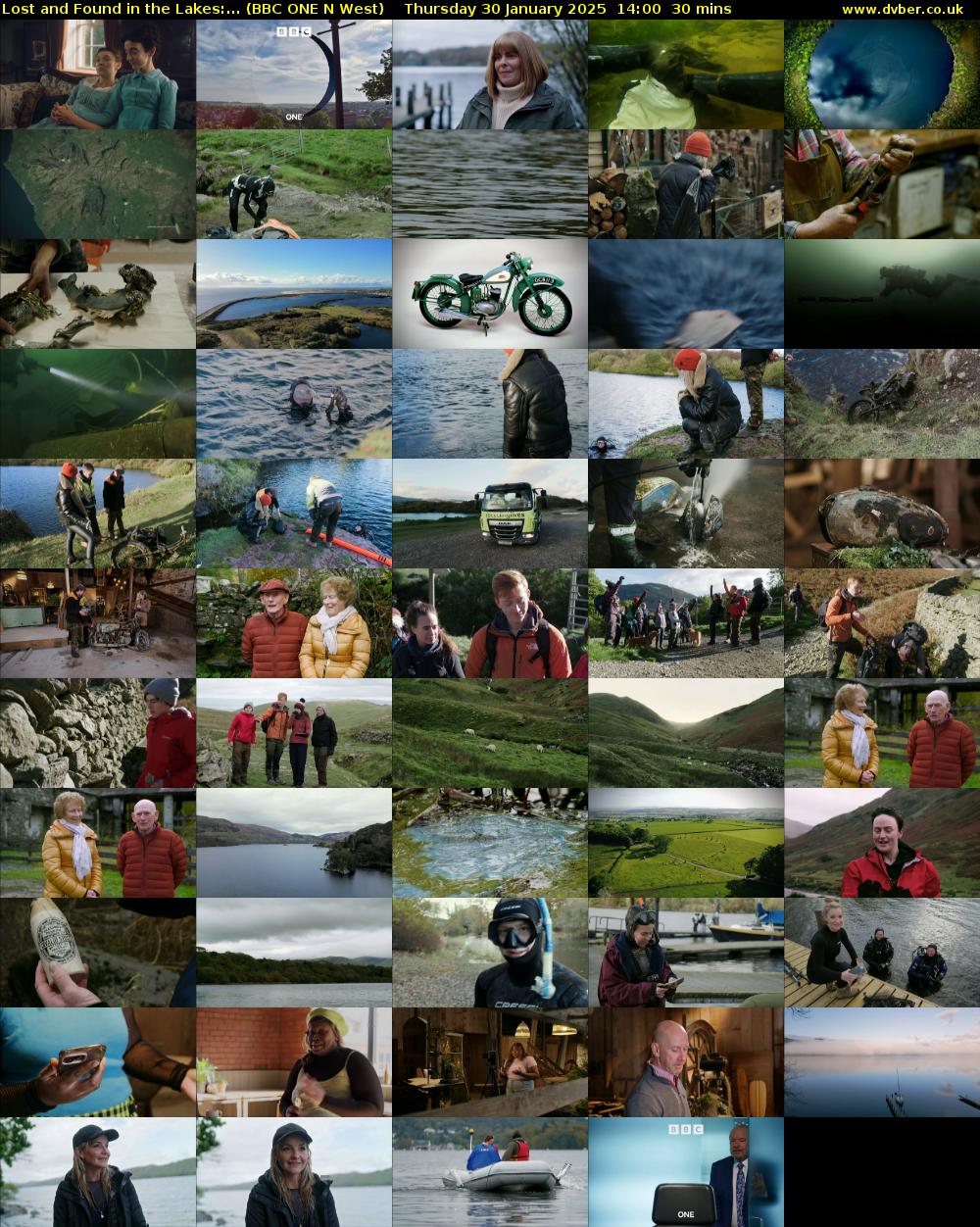 Lost and Found in the Lakes:... (BBC ONE N West) Thursday 30 January 2025 14:00 - 14:30