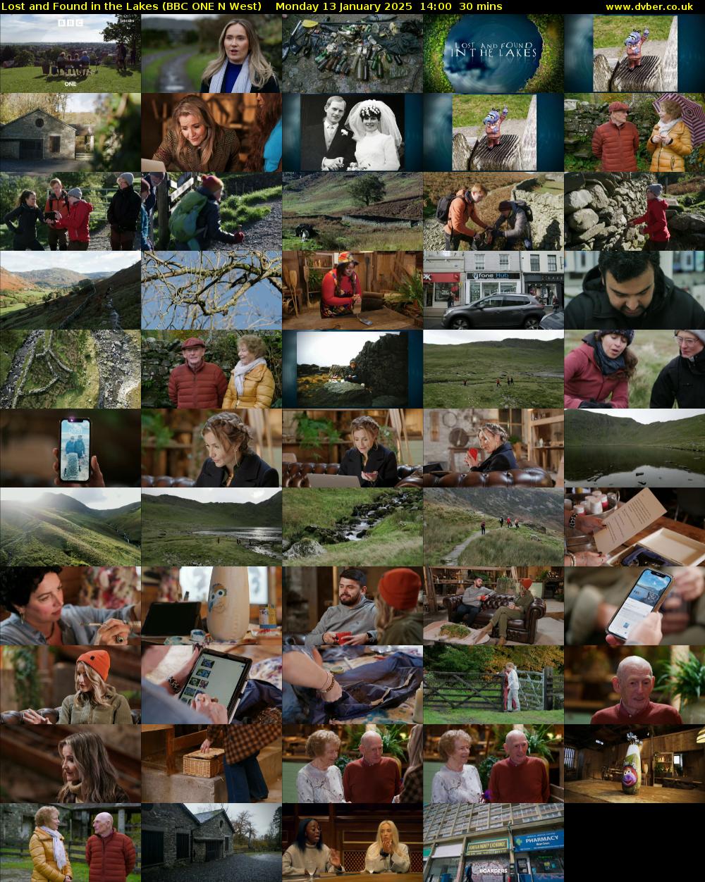 Lost and Found in the Lakes (BBC ONE N West) Monday 13 January 2025 14:00 - 14:30