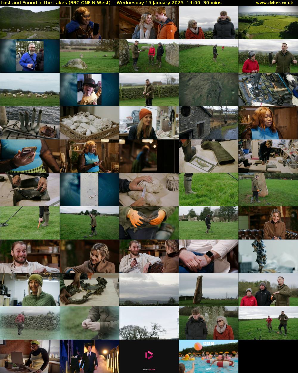 Lost and Found in the Lakes (BBC ONE N West) Wednesday 15 January 2025 14:00 - 14:30