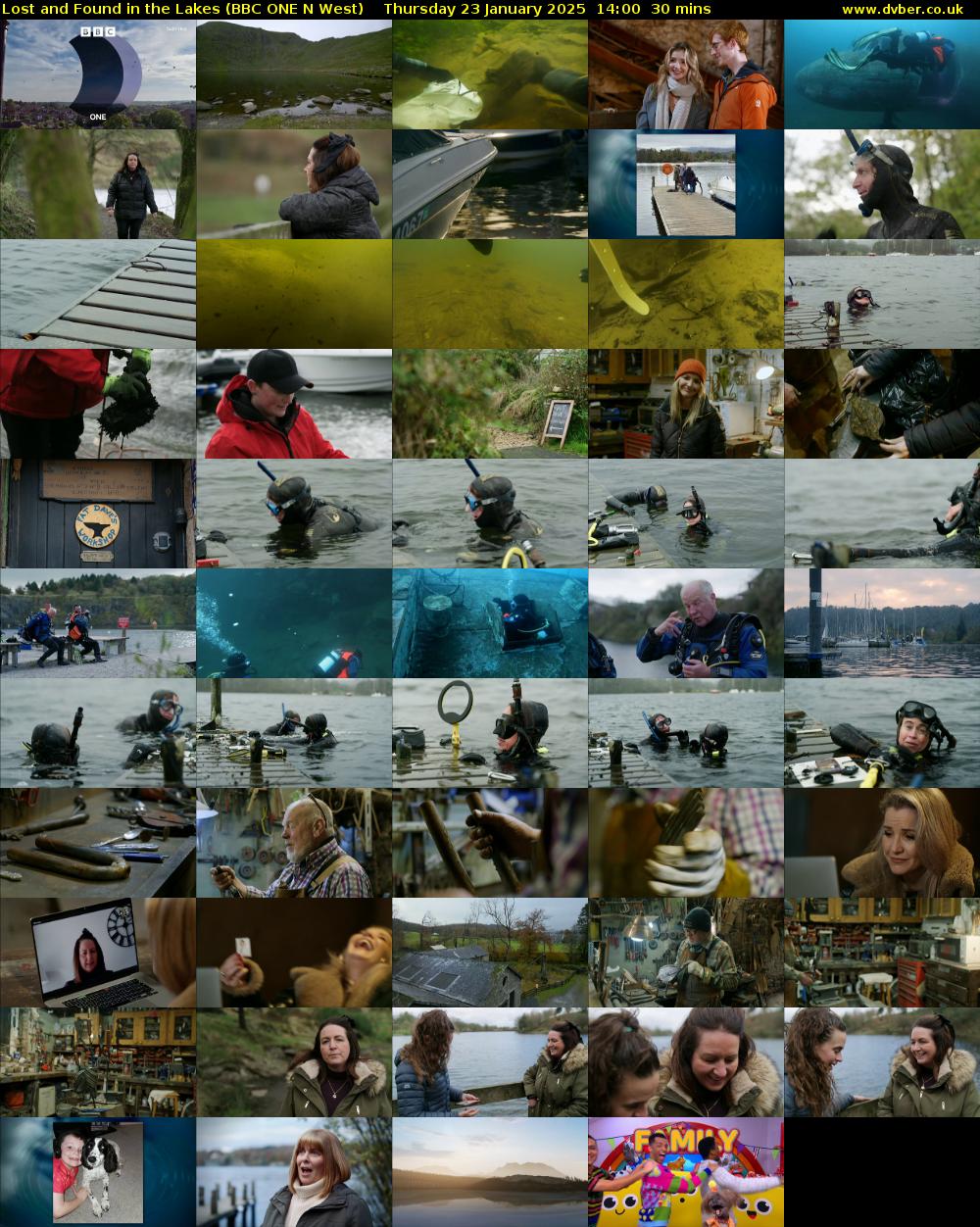 Lost and Found in the Lakes (BBC ONE N West) Thursday 23 January 2025 14:00 - 14:30