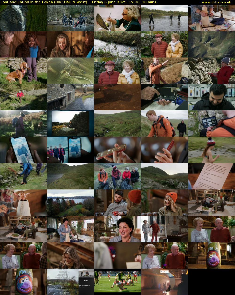 Lost and Found in the Lakes (BBC ONE N West) Friday 6 June 2025 19:30 - 20:00