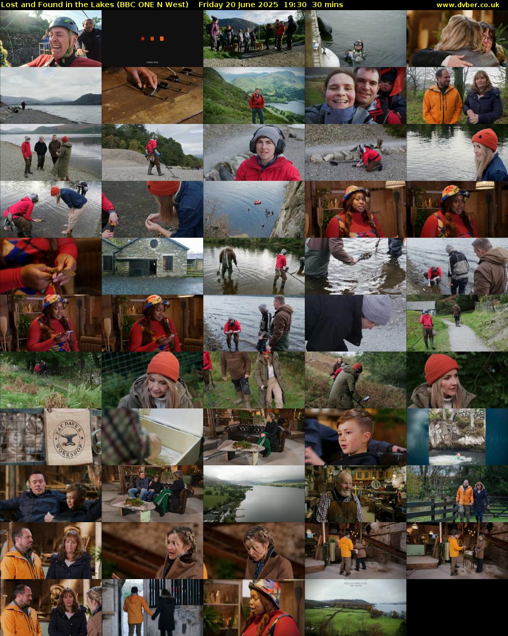 Lost and Found in the Lakes (BBC ONE N West) Friday 20 June 2025 19:30 - 20:00