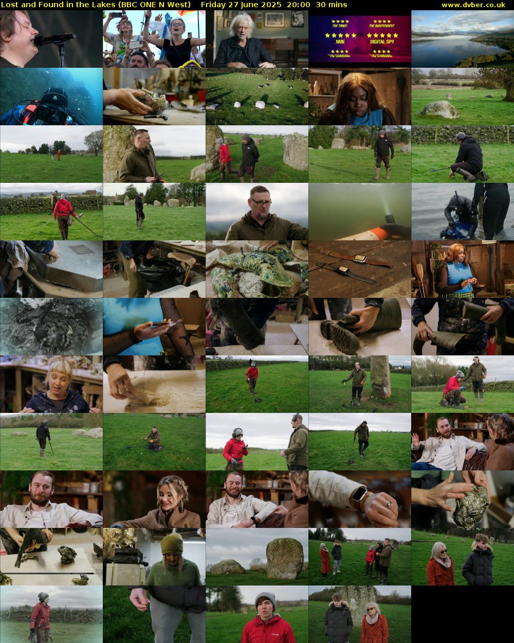Lost and Found in the Lakes (BBC ONE N West) Friday 27 June 2025 20:00 - 20:30