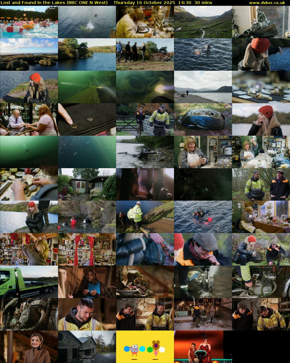 Lost and Found in the Lakes (BBC ONE N West) Thursday 16 October 2025 14:30 - 15:00