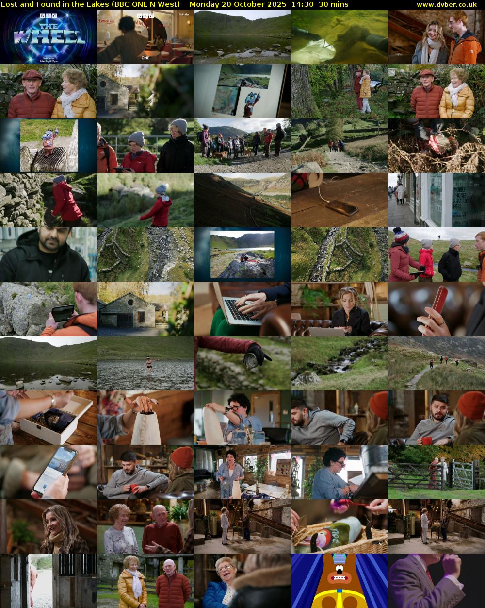 Lost and Found in the Lakes (BBC ONE N West) Monday 20 October 2025 14:30 - 15:00