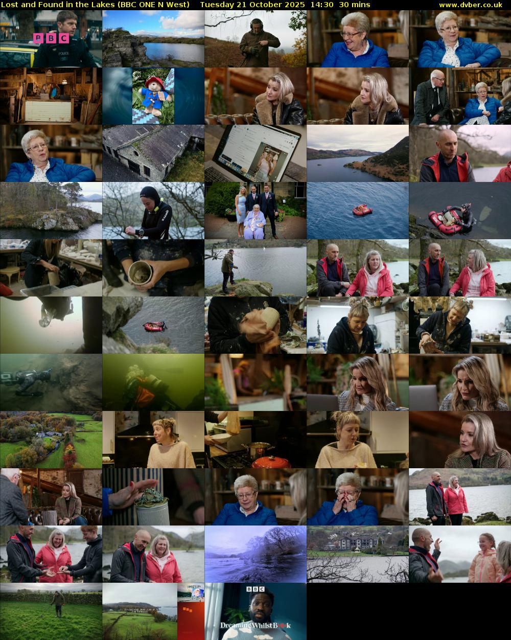 Lost and Found in the Lakes (BBC ONE N West) Tuesday 21 October 2025 14:30 - 15:00