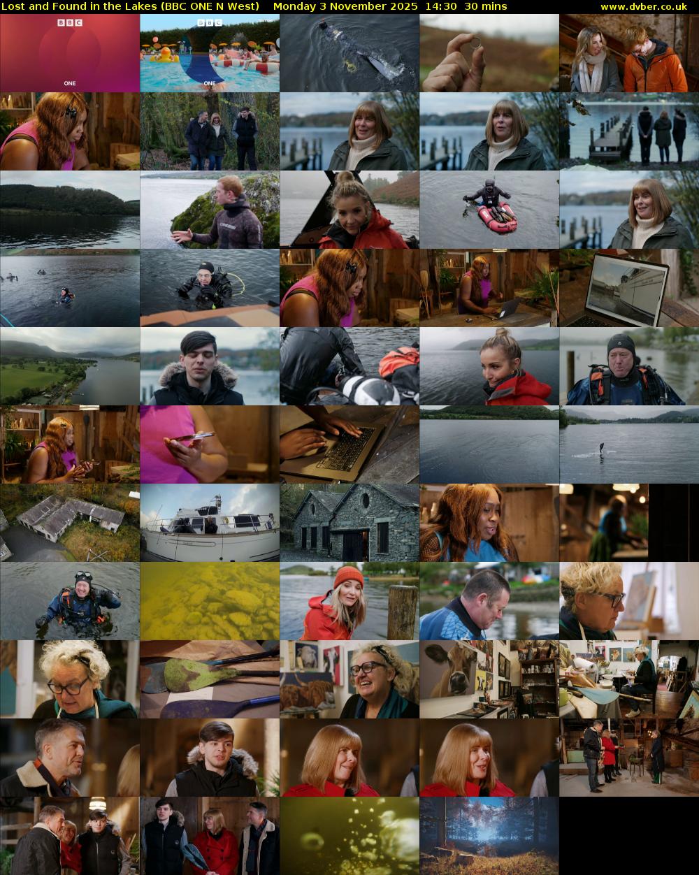 Lost and Found in the Lakes (BBC ONE N West) Monday 3 November 2025 14:30 - 15:00
