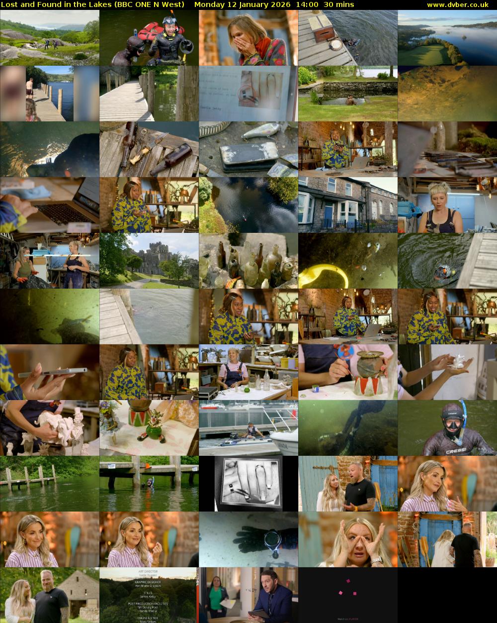Lost and Found in the Lakes (BBC ONE N West) Monday 12 January 2026 14:00 - 14:30