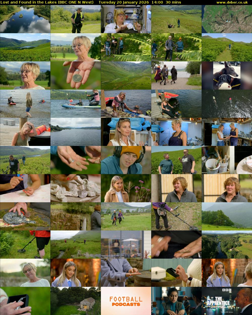 Lost and Found in the Lakes (BBC ONE N West) Tuesday 20 January 2026 14:00 - 14:30