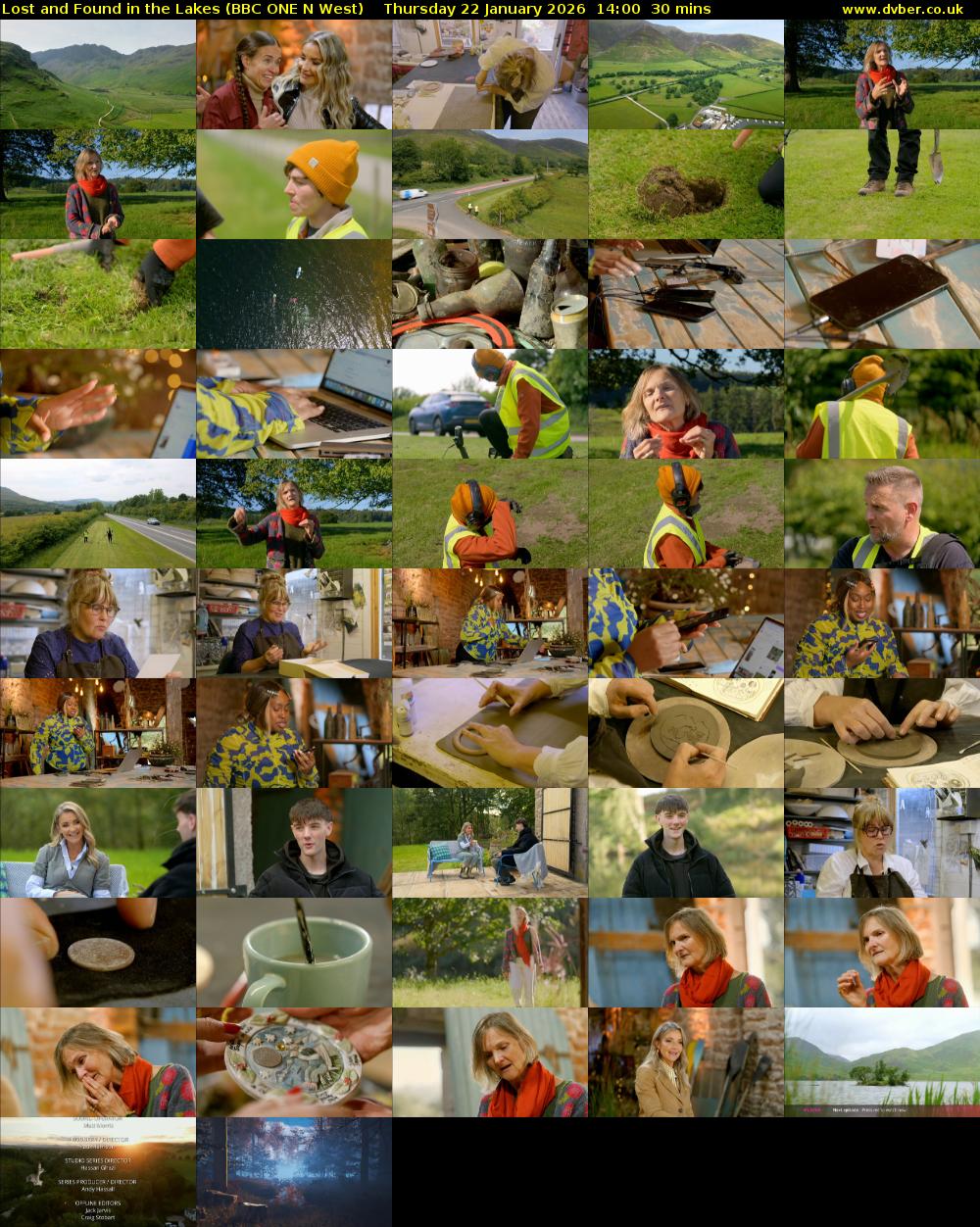 Lost and Found in the Lakes (BBC ONE N West) Thursday 22 January 2026 14:00 - 14:30