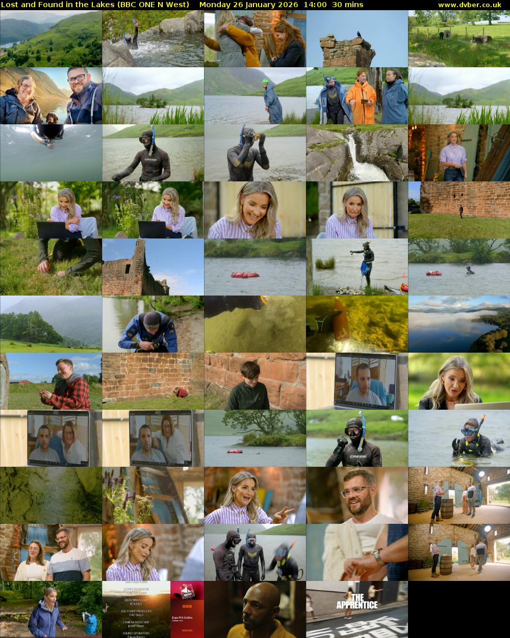 Lost and Found in the Lakes (BBC ONE N West) Monday 26 January 2026 14:00 - 14:30