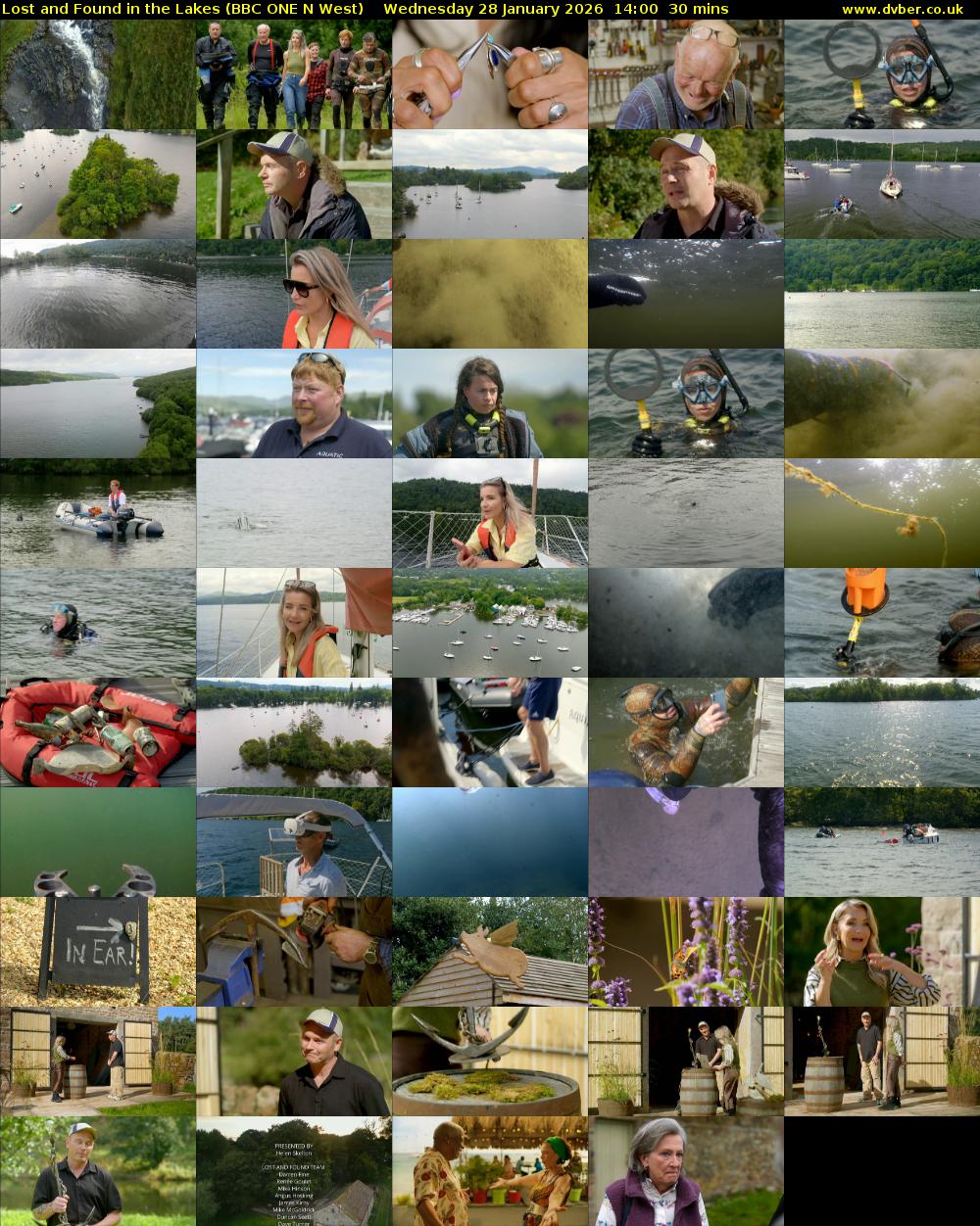 Lost and Found in the Lakes (BBC ONE N West) Wednesday 28 January 2026 14:00 - 14:30